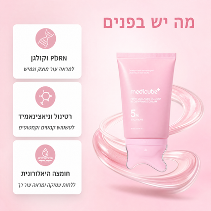 קרם צוואר מדיקיוב עם גואשה – Medicube PDRN Collagen