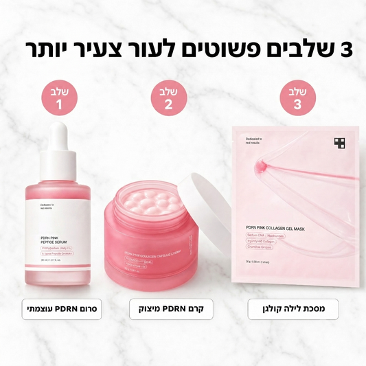 SkinFlash | ערכת PDRN וקולגן ורוד של Medicube