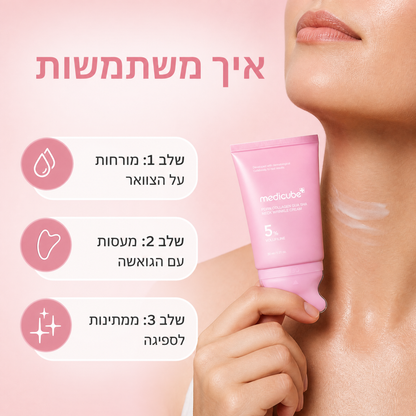 קרם צוואר מדיקיוב עם גואשה – Medicube PDRN Collagen